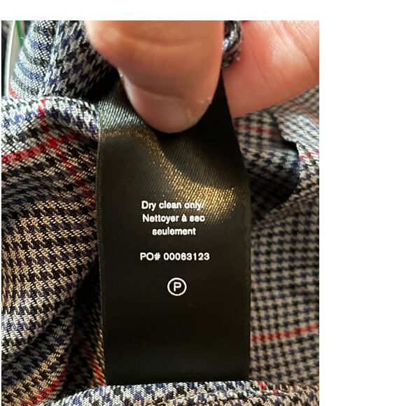 Rag & Bone Skirt Amber Plaid Silk gray size 10 - Picture 7 of 8